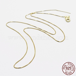 925 Sterling Silber Box Kette Halsketten&nbsp;STER-F039-40cm-05G