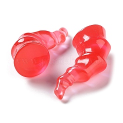 Хэллоуин 3d рога дьявола прозрачные кабошоны из смолы&nbsp;LS-RESI-F051-C03