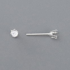 Фурнитура для сережек-гвоздиков из нержавеющей стали 304 STAS-D448-087S-4mm