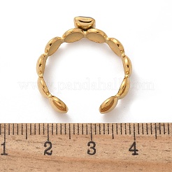 女性用304ステンレススチールカフリング  正方形  キュービックジルコニア付き  18KGP本金メッキ  ライラック  5.5mm&nbsp;RJEW-H246-03G-02
