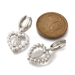 Латунные серьги обруча EJEW-H143-20P