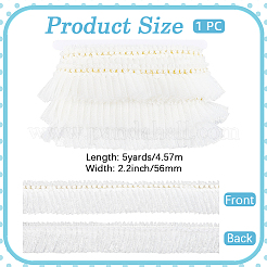Ruban de dentelle en polyester de 5 mètre&nbsp;SRIB-GF0001-74B