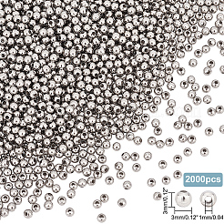 Полые круглые бусины из нержавеющей стали марки 304 STAS-UN0018-72P