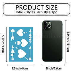 Акриловая серьга ручной работы шаблон DIY-WH0359-033