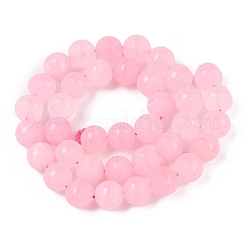 Нити бусин из натурального белого нефрита с эффектом матирования&nbsp;G-T138-10mm-209E