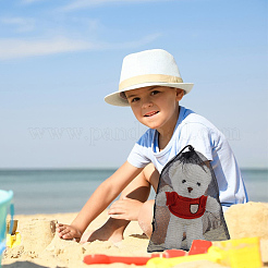 Сумки для хранения на шнурке из полиэфирной сетки ABAG-WH0046-59