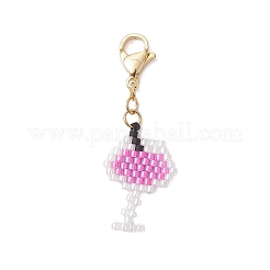 6 pz 6 stili decorazioni pendenti con perline di vetro fatte a mano&nbsp;HJEW-MZ00356