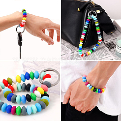 120 шт. плоские круглые пищевые экологически чистые силиконовые бусины SIL-WR0001-04B