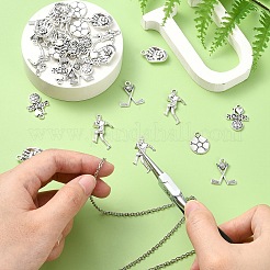 35шт 5 стиля подвески из цинкового сплава в тибетском стиле&nbsp;TIBEP-YW0001-95