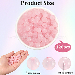 120 шт. Бусины из натурального розового кварца G-PA0001-04A