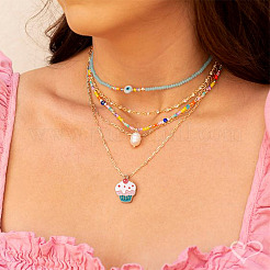 64 шт. 16 стильные подвески из светлого золотого сплава с эмалью&nbsp;ENAM-FW0001-06