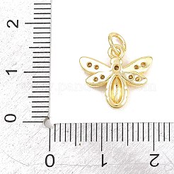 Messing micro pave klare zirkonia anhänger&nbsp;KK-F938-23C-G