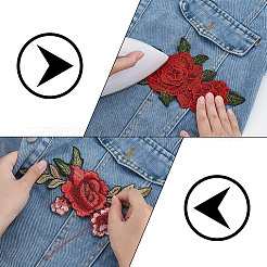 10 stücke 5 arten handgemachte polyester bestickte spitze blume&nbsp;FIND-WR0011-85