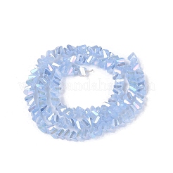 Chapelets de perles en verre d'imitation jade électrolytique&nbsp;EGLA-Q139-01A-B07