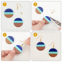 Наборы для изготовления сережек с подвесками своими руками DIY-OC0005-17