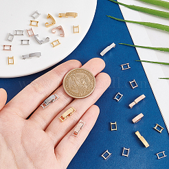 12 шт. 3-х цветные латунные раскладывающиеся застежки FIND-AR0005-02