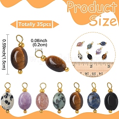 35 шт. 7 подвески из натурального камня в разных стилях&nbsp;PALLOY-YW00142