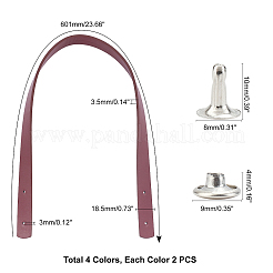 8 комплект ремней для сумки из искусственной кожи 4 цветов FIND-WR0003-49A