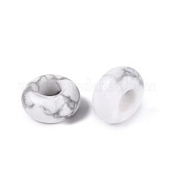 Natürliche Howlith europäische Perlen&nbsp;G-Q602-04C