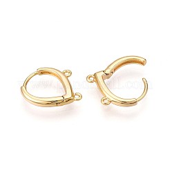 Латунная серьга-кольцо KK-N261-64G