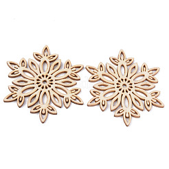 Grands pendentifs en bois naturel non teint&nbsp;X-WOOD-R271-06