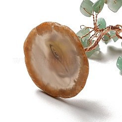 Украшения из натуральной зеленой авантюриновой крошки&nbsp;DJEW-C003-01F