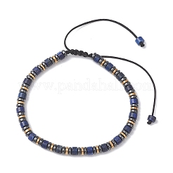 Браслеты из натурального лазурита и синтетического гематита&nbsp;BJEW-JB13330