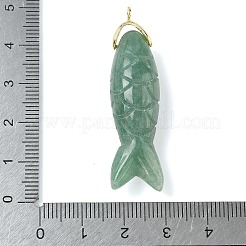 Natürliche grüne Aventurin geschnitzte Anhänger&nbsp;X-G-P599-07G-06