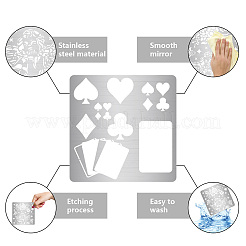 Трафареты для штампов из нержавеющей стали&nbsp;DIY-WH0238-158