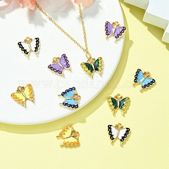 10шт 5 цвета сплава эмалевые подвески&nbsp;ENAM-YW0003-78