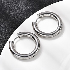 316f orecchini a cerchio in acciaio inossidabile&nbsp;LS-EJEW-D341-01F-P