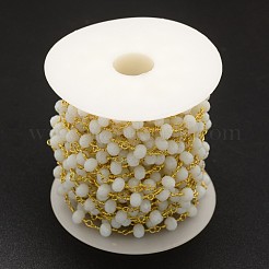 Граненые цепочки ручной работы из гальванического стекла CHC-L029-01