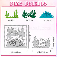 Лесная тема трафареты для резки углеродистой стали DIY-WH0309-2067