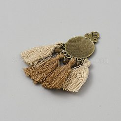 Legierung Quasten Anhänger&nbsp;FIND-CJC0024-54C