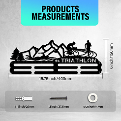 Спортивная тема железная вешалка для медалей настенная стойка для дисплея ODIS-WH0021-525