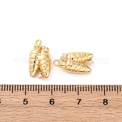 Подвески латунные горный хрусталь KK-E793-02G