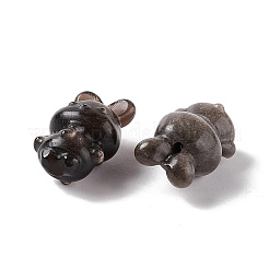 Подвески из натурального серебряного обсидиана G-G859-06