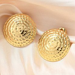 Серьги-гвоздики из нержавеющей стали 304 EJEW-U047-21G