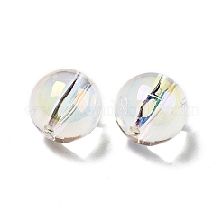 Placcatura uv perline acriliche trasparenti iridescenti arcobaleno&nbsp;TACR-A005-01-M