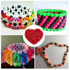 800cs прозрачные пластиковые бусины&nbsp;KY-SP0001-52C