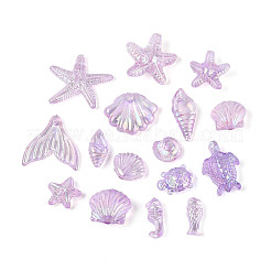 Прозрачные акриловые бусины с океанской тематикой&nbsp;TACR-T028-69-01C