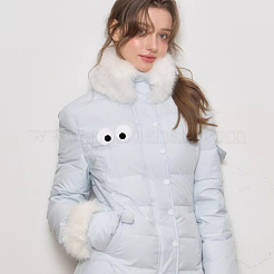 20 Stück Augen-Stickerei aus Polyester zum Aufbügeln/Aufnähen&nbsp;DIY-GA0010-06C-02