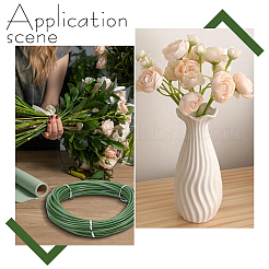 Рулон пластиковой трубки из ПВХ для связывания искусственных стеблей цветов&nbsp;DIY-WH0750-049