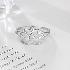 Кольца для пальцев из стерлингового серебра с цветком 925 FS-WG1E6A3-03