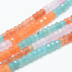 Натуральный белый нефритовый шарик нити&nbsp;X-G-R343-2x4-34