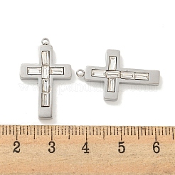 Подвески из нержавеющей стали 304 с кубическим цирконием STAS-L278-007P