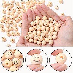 Печатные деревянные бусины WOOD-C001-02A