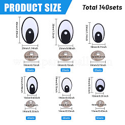 Кукольные глаза из пластика/смолы&nbsp;DIY-GL0005-64A