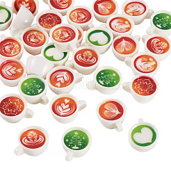 32 шт. 8-цветная непрозрачная смоляная витрина для кофейных чашек&nbsp;CRES-TA0001-62