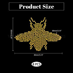 8 шт. Стразы для горячей фиксации в виде пчелы DIY-CA0006-31